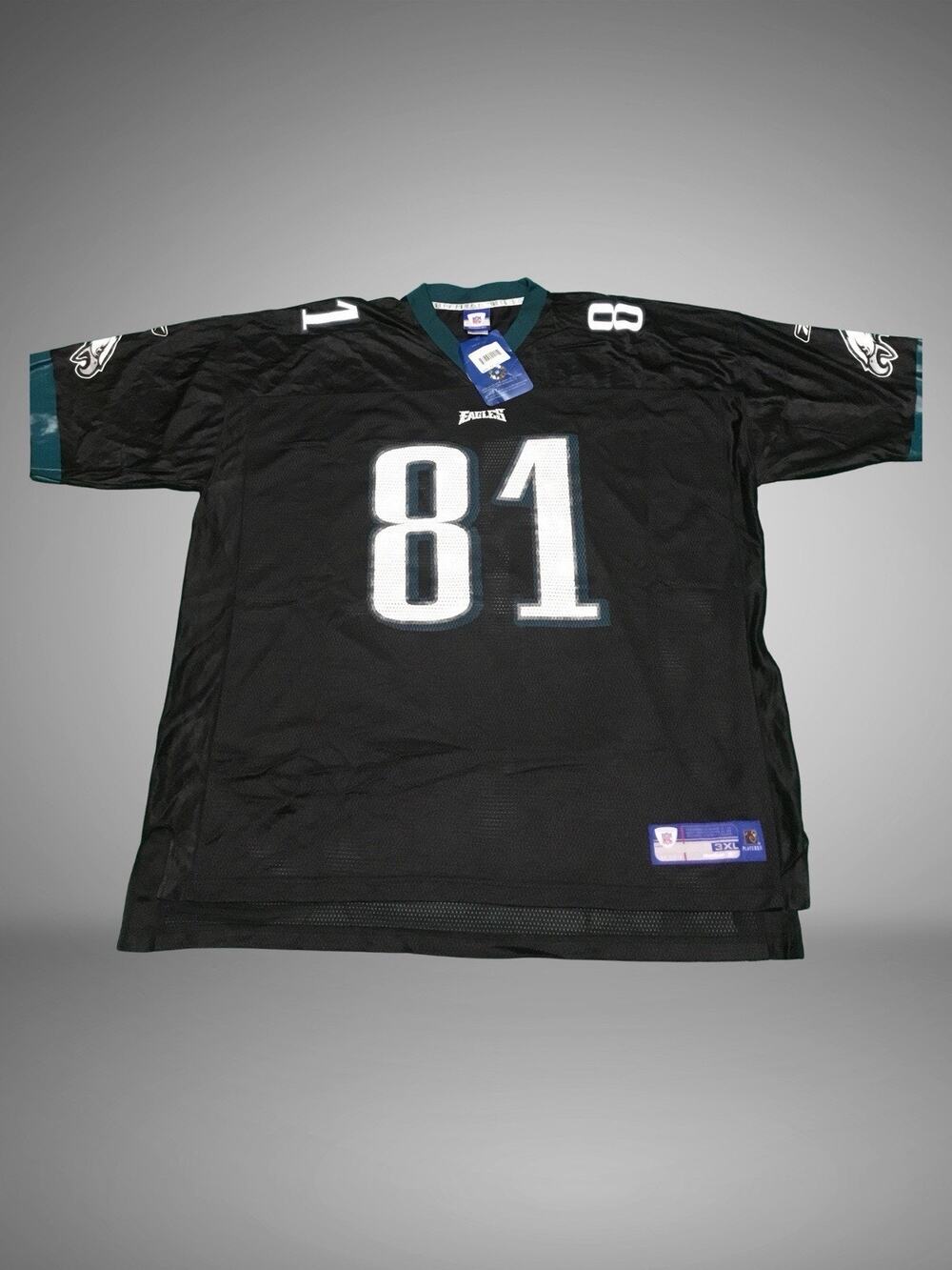 Terrell Owens 81 Philadelphia Eagles NFL Football Black Reebok Jersey 4XL 4X NEW